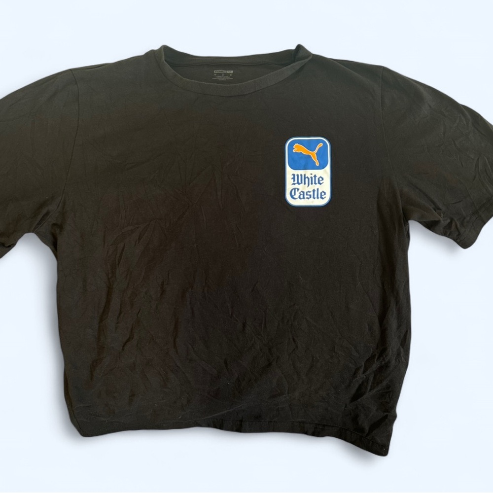 Puma Black Tee with Logo Patch